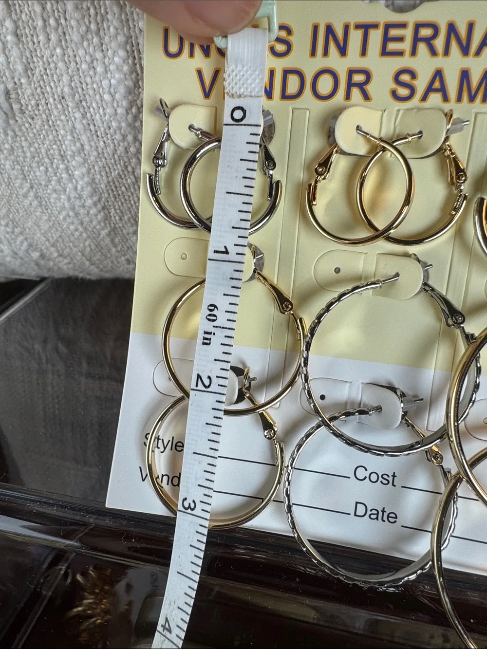 0808- Gold & Silver Hoop Earring Set